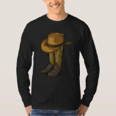 Line Dance Addict Schuhe Männer Klassische Stiefel T-Shirt (Vorderseite)