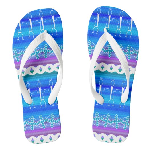 Line Dance Blue Badesandalen (Fußbett)