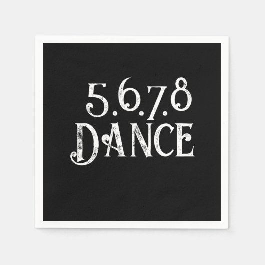 Line Dance Country Music Cowboy Cowgirl Geschenk Serviette (Vorderseite)