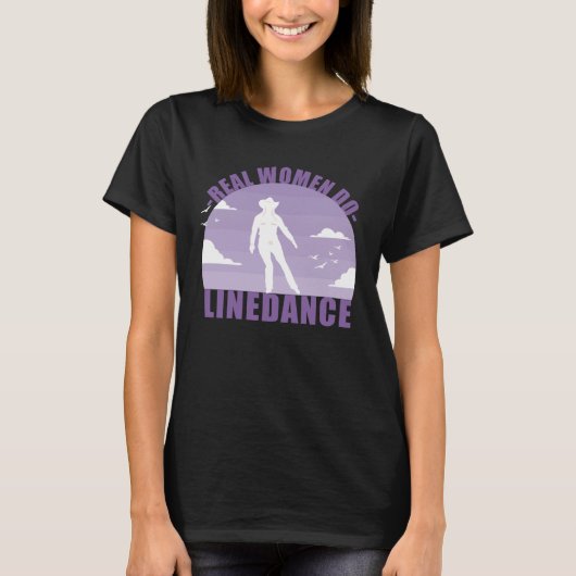 Line Dance Dancer Country Rock Western T-Shirt (Vorderseite)