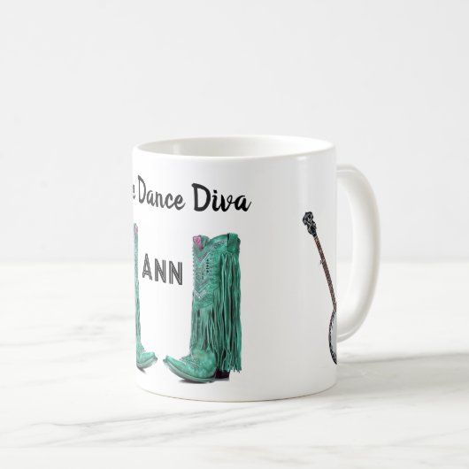 Line Dance Diva Tasse (VorderseiteRechts)