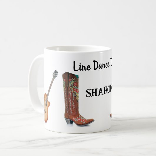 Line Dance Diva Tasse (Vorderseite Links)