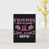 Line Dance Friends Line Dance Boost Line Danci Karte (Gelbe Blume)