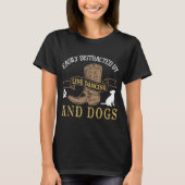 Line Dance Joke Dog Lover Line Dancing Line Tänzer T-Shirt (Vorderseite)