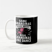 Line Dance Kunst für Frauen Mutter Oma Line Dance Kaffeetasse (Links)