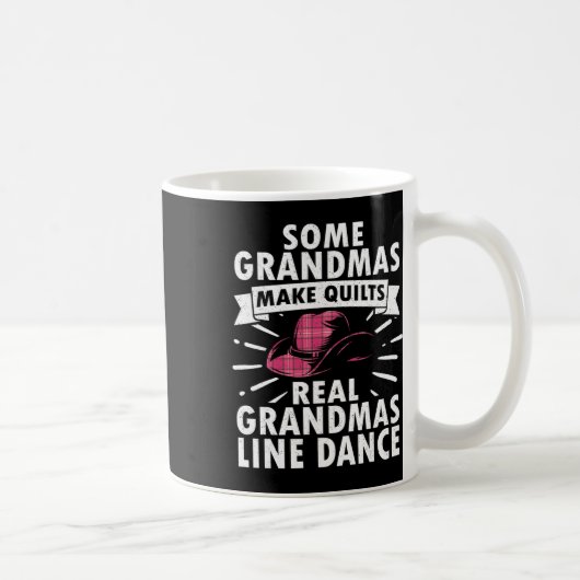 Line Dance Kunst für Frauen Mutter Oma Line Dance Kaffeetasse (Rechts)