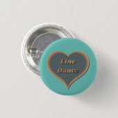 Line Dance Liebe Herzstück Button (Vorne & Hinten)