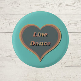 Line Dance Liebe Herzstück Button