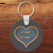Line Dance Liebe Herzstück Schlüsselanhänger (Vorderseite)