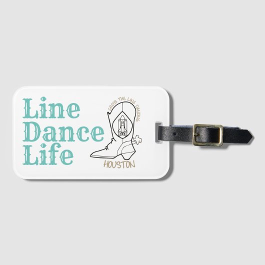 Line Dance Life Toe Bag Gepäckanhänger (Vorderseite (Horizontal))