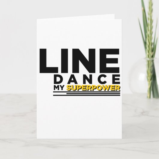LINE DANCE MEIN SUPERPOWER KARTE (Vorderseite)
