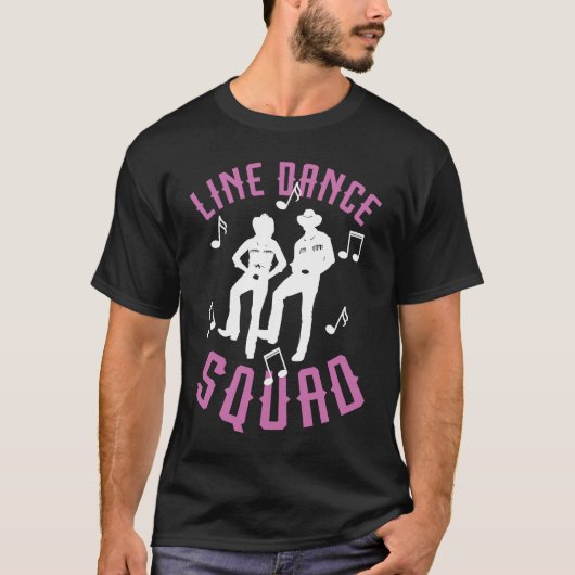 Line Dance Squad Line Dancing Boots Country Wester T-Shirt (Vorderseite)