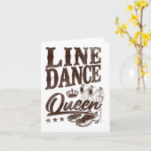 Line Dance Teacher Queen Line Dance Queen Karte (Gelbe Blume)