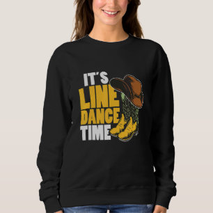 Line Dance Western Country Boots Hat Line Dan Sweatshirt