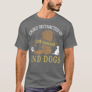 Line Dance Witz Hundeliebhaber Line Dance Line Da T-Shirt