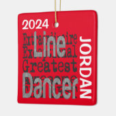Line Dancer Extraordinaire CUSTOM Keramikornament (Links)