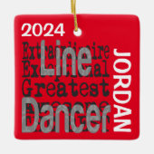 Line Dancer Extraordinaire CUSTOM Keramikornament (Vorderseite)