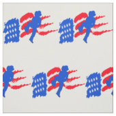 Line Dancer mit amerikanischem Flag Stoff (Muster)