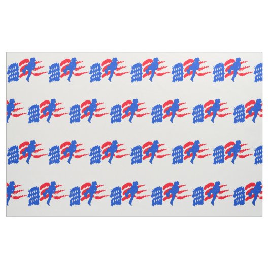 Line Dancer mit amerikanischem Flag Stoff (Fat Quarter (45,7 x 55,9 cm))