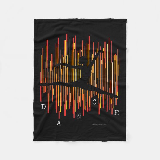Line Dancer (v3) Fleece Blanket (Vorderseite)
