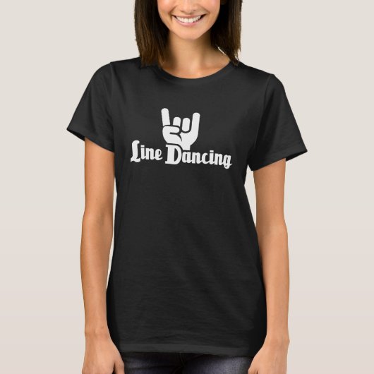 Line Dancer Western Country Line Dance T-Shirt (Vorderseite)