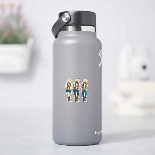 Line Dancers Aufkleber (HydroFlask)