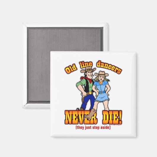 Line Dancers Magnet (Vorderseite/Rückseite)