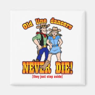 Line Dancers Magnet