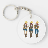 Line Dancers Schlüsselanhänger (Vorderseite)