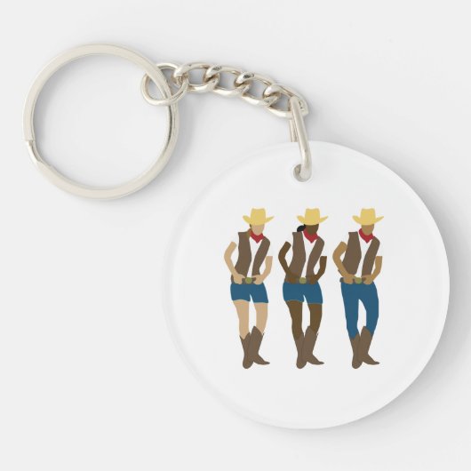 Line Dancers Schlüsselanhänger (Vorderseite)