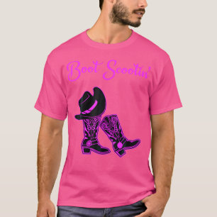 Line Dancing Boot Scootin Cowgirl Hat T-Shirt