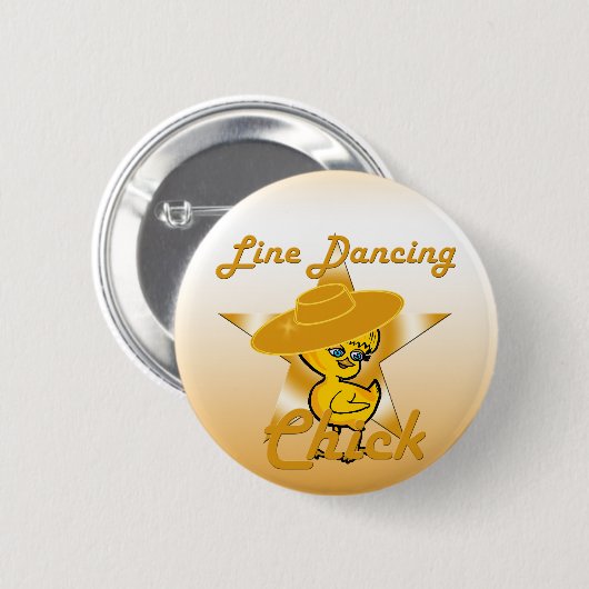 Line Dancing Chick #10 Button (Vorne & Hinten)