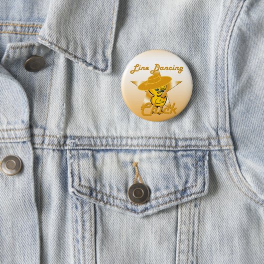 Line Dancing Chick #10 Button (Beispiel)