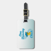 Line Dancing Chick #3 Gepäckanhänger (Vorderseite vertikal)