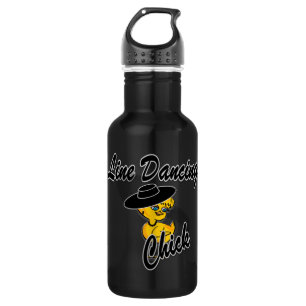 Line Dancing Chick #4 Edelstahlflasche