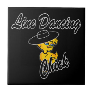 Line Dancing Chick #4 Fliese