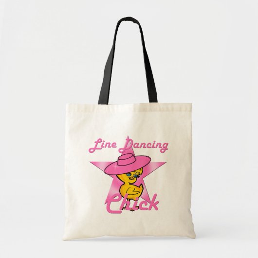Line Dancing Chick #8 Tragetasche (Vorne)