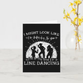 Line Dancing Choreograf Dance Teacher Group Karte (Gelbe Blume)