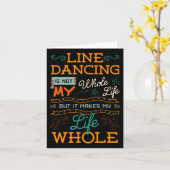 Line Dancing Choreografy Dance Teacher Group Dan Karte (Gelbe Blume)
