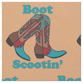 Line Dancing Country Dance Cowboy Boot Scootin" Stoff (Nahaufnahme)