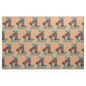 Line Dancing Country Dance Cowboy Boot Scootin" Stoff (Fat Quarter (45,7 x 55,9 cm))