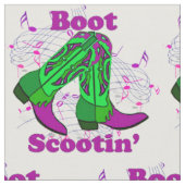 Line Dancing Country Dance Cowboy Boot Scootin" Stoff (Nahaufnahme)