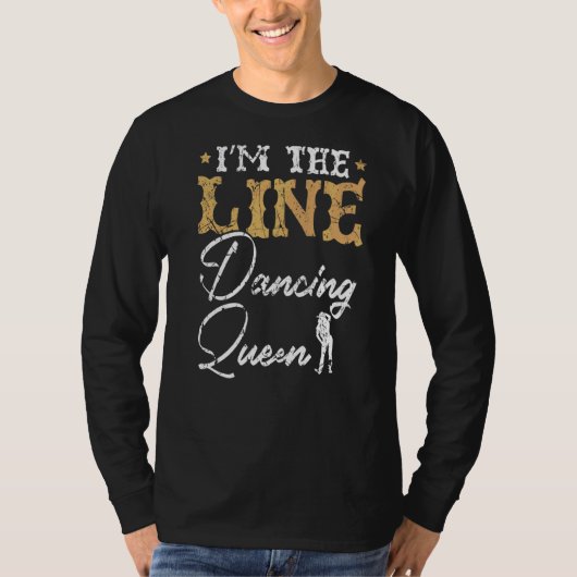 Line Dancing Country Western Dance Cowgirl Dancer T-Shirt (Vorderseite)