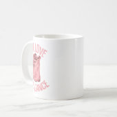 Line Dancing Cowboy Boots Hat Line Dancer Line Dan Kaffeetasse (Vorderseite Links)
