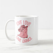 Line Dancing Cowboy Boots Hat Line Dancer Line Dan Kaffeetasse (Links)