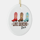 Line Dancing Diva Keramik Ornament (Rechts)