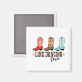 Line Dancing Diva Magnet (Vorderseite/Rückseite)