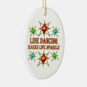 LINE DANCING EXTRAVAGANT STARS KERAMIK ORNAMENT (Rechts)