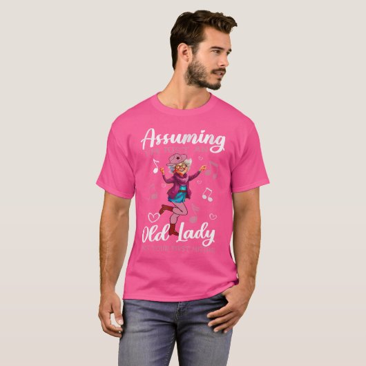 Line Dancing Funny Line Tanz Oma T-Shirt (Vorne ganz)