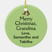 Line Dancing Geschenk Behalten Calm Dancer Cowboy  Keramik Ornament (Hinten)